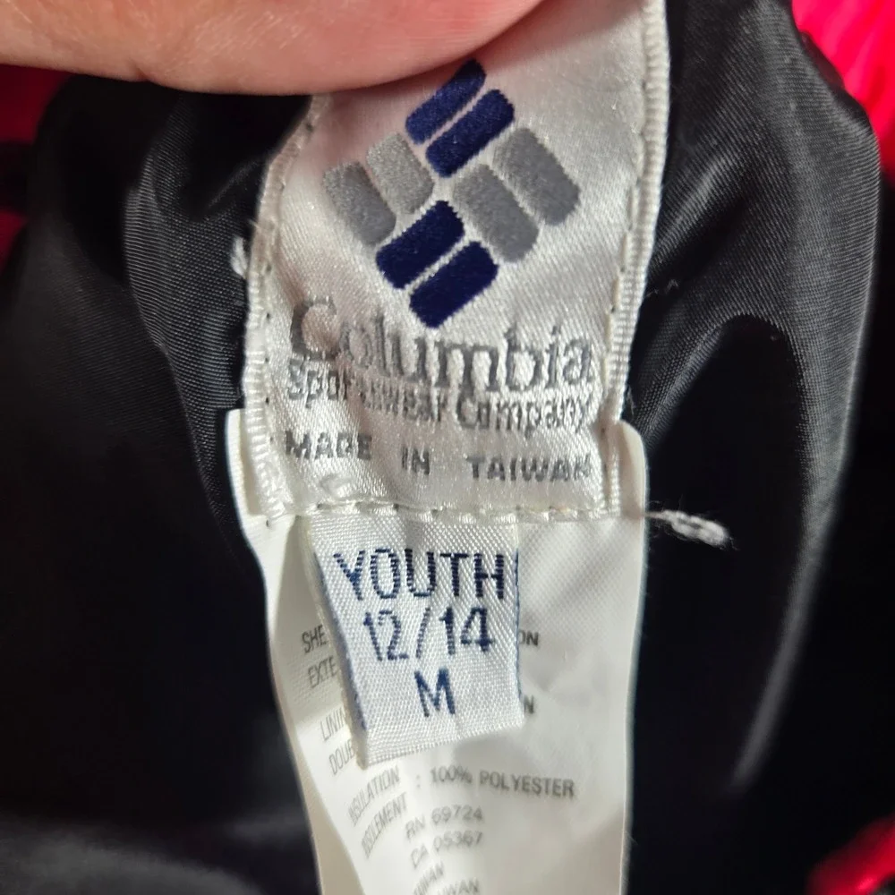 Columbia Youth Snow Pants Black Insulated Ski Pants Boys Girls Size M 12/14